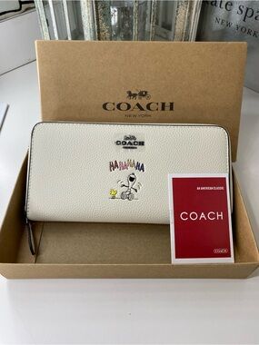 Coach x Peanuts Snoopy and Woodstock Wallet